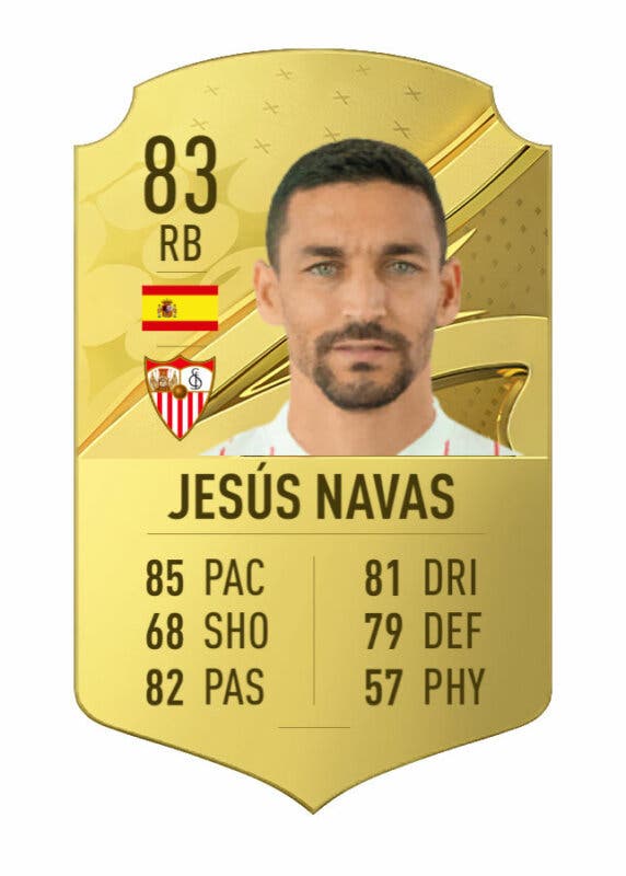 Carta oro Jesús Navas FIFA 23 Ultimate Team
