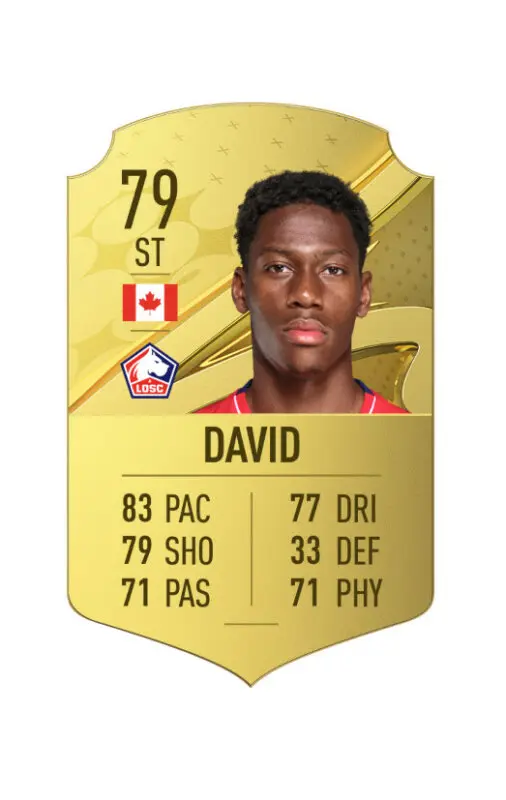 Carta oro Jonathan David FIFA 23 Ultimate Team