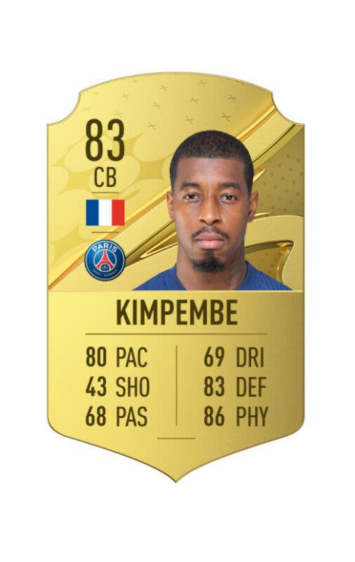 Carta oro Kimpembe FIFA 23 Ultimate Team