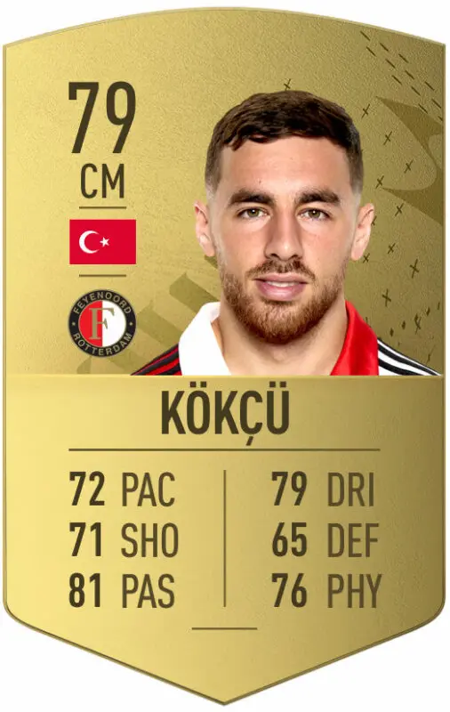 Carta oro Kökçü FIFA 23 Ultimate Team