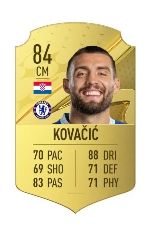 Carta oro Kovacic FIFA 23 Ultimate Team