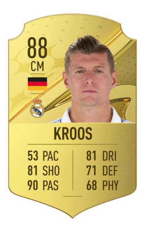 Carta oro Kroos FIFA 23 Ultimate Team