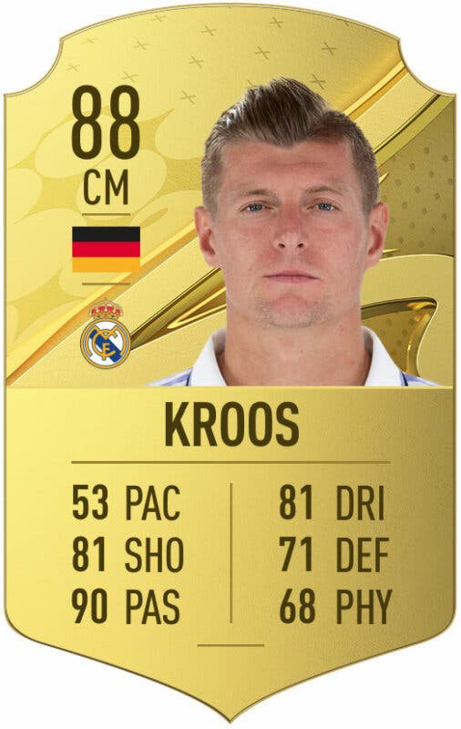 Carta oro Kroos FIFA 23 Ultimate Team