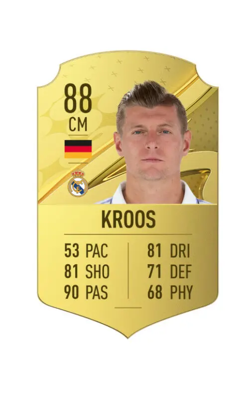Carta oro Kroos FIFA 23 Ultimate Team