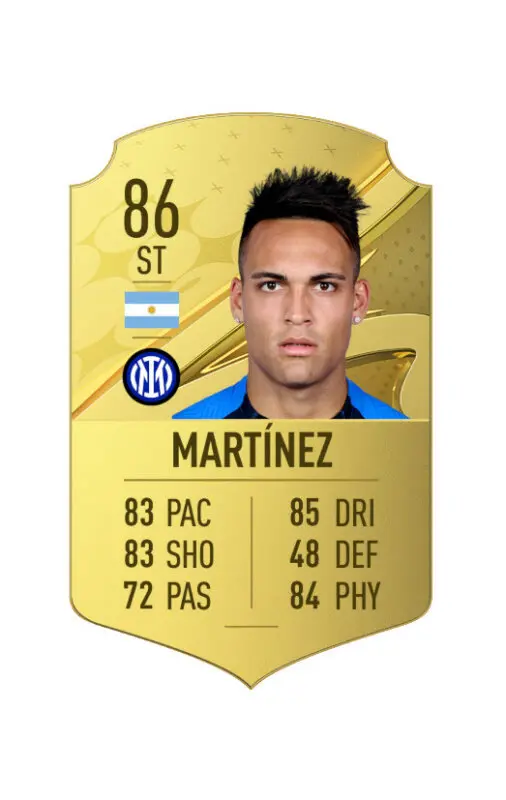 Carta oro Lautaro Martínez FIFA 23 Ultimate Team