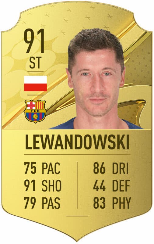 Carta oro Lewandowski FIFA 23 Ultimate Team