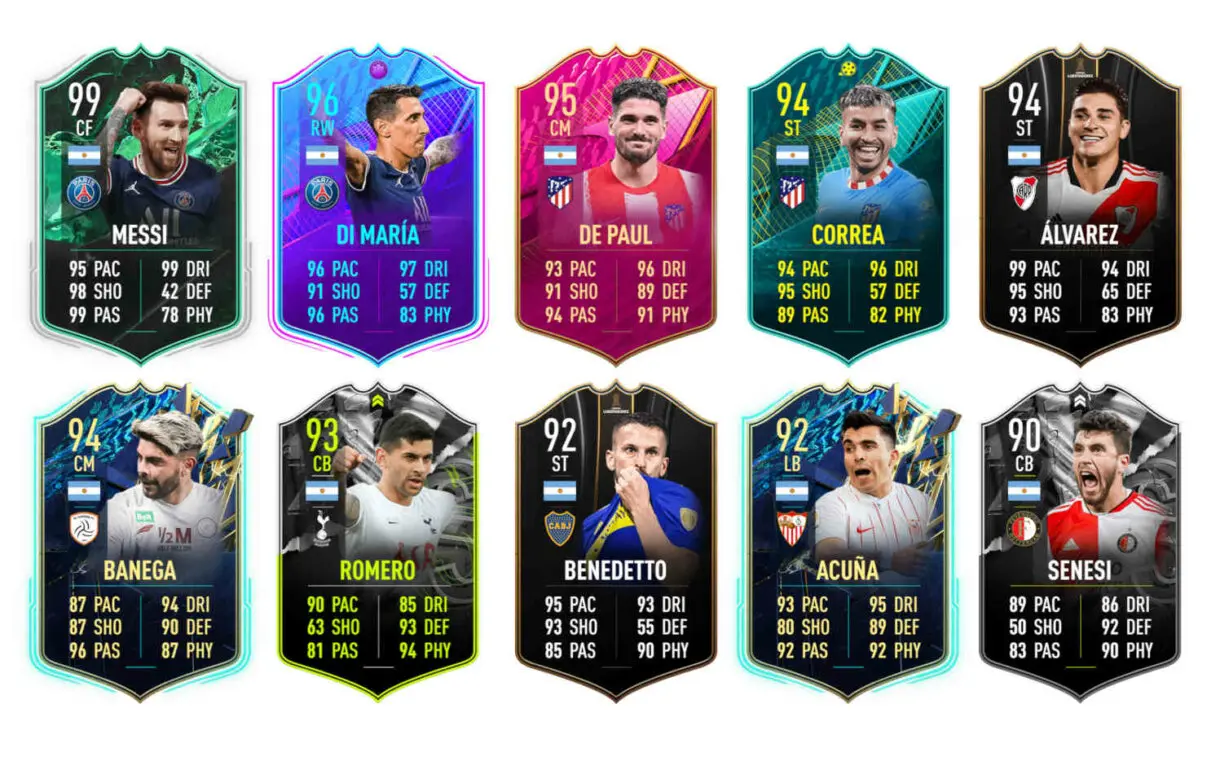 Links naranjas Argentina Dybala Moments FIFA 22 Ultimate Team