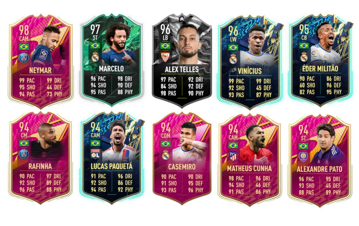Links naranjas Brasil Richarlison Moments FIFA 22 Ultimate Team