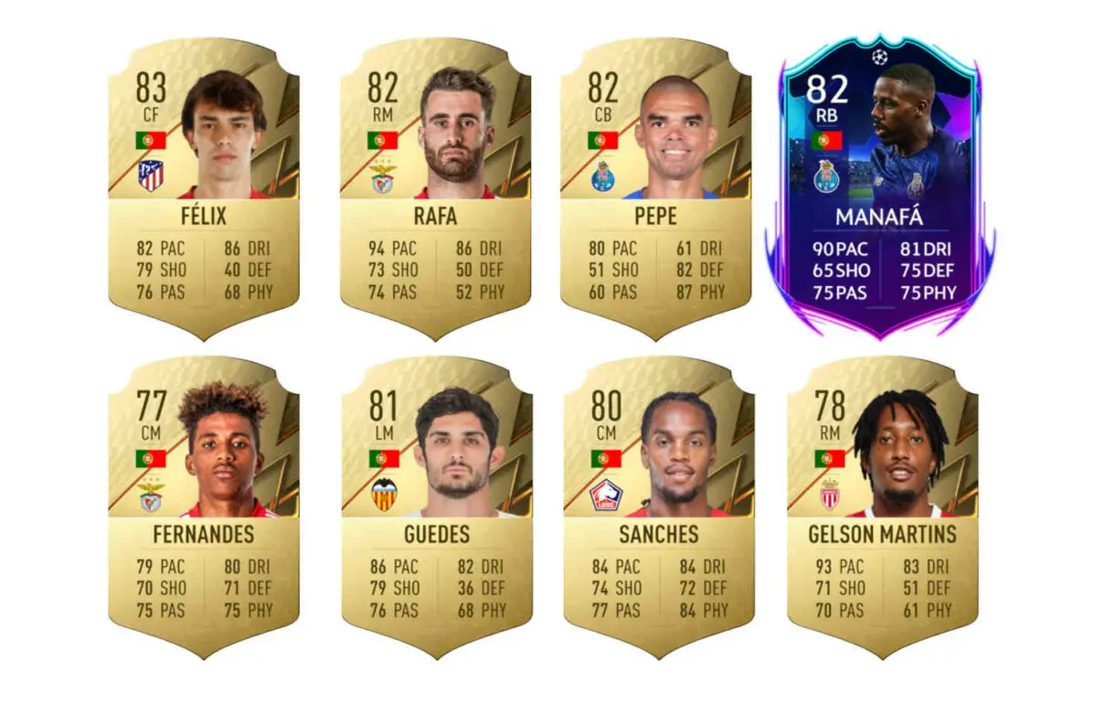 Links naranjas Portugal Bernardo Silva RTTK FIFA 22 Ultimate Team