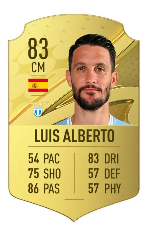 Carta oro Luis Alberto FIFA 23 Ultimate Team