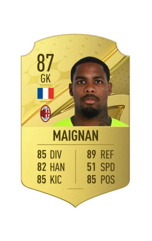Carta oro Maignan FIFA 23 Ultimate Team