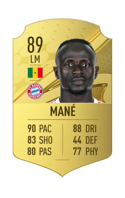 Carta oro Sadio Mané FIFA 23 Ultimate Team