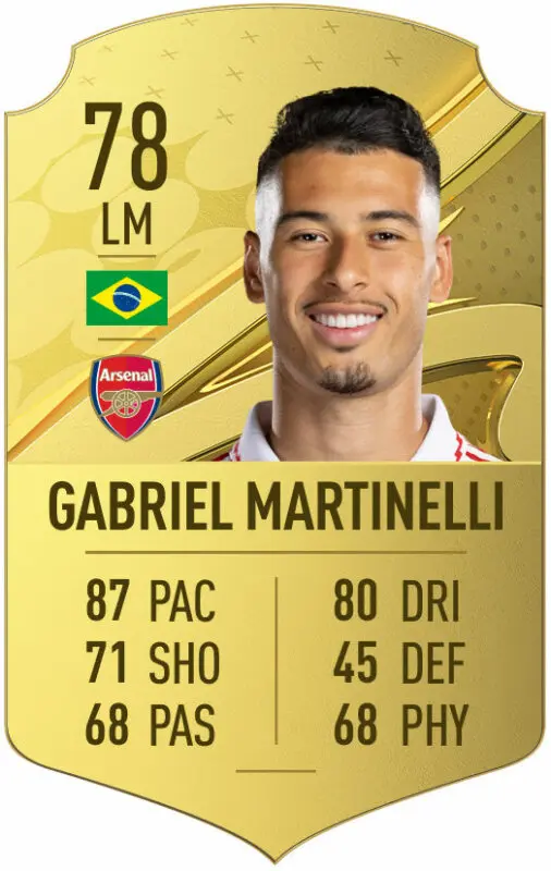 Carta oro Martinelli FIFA 23 Ultimate Team