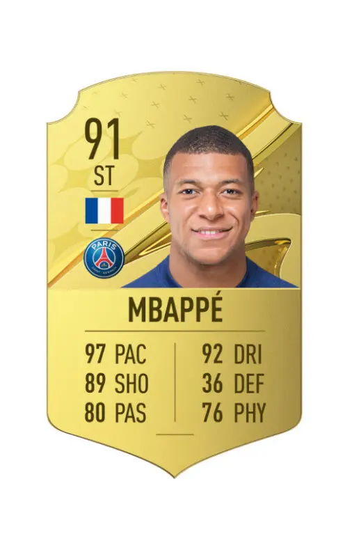 Carta oro Mbappé FIFA 23 Ultimate Team