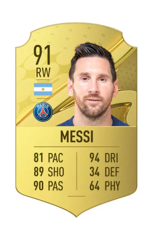 Carta oro Messi FIFA 23 Ultimate Team