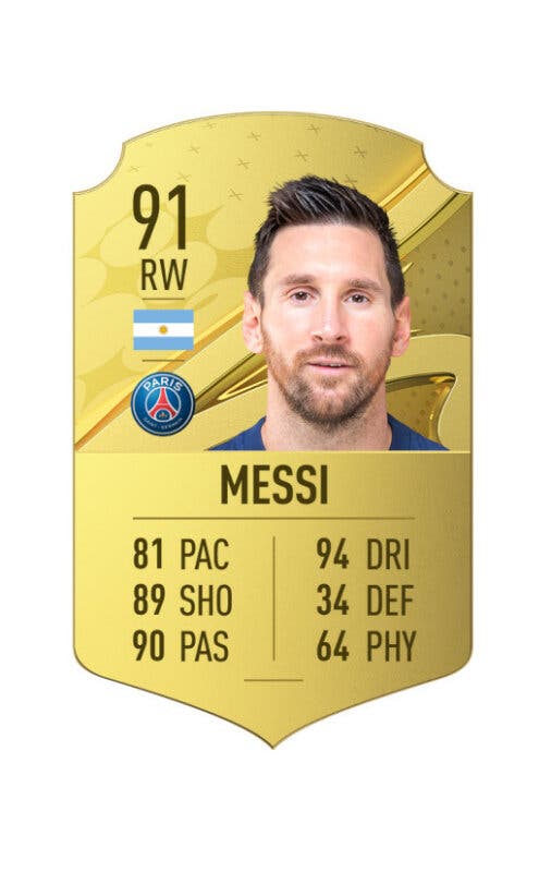 Carta oro Messi FIFA 23 Ultimate Team