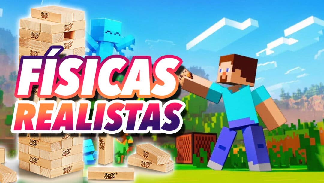 MINECRAFT COM FÍSICA REALISTA! 