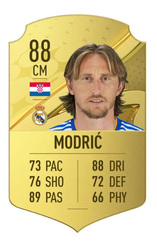 Carta oro Modric FIFA 23 Ultimate Team