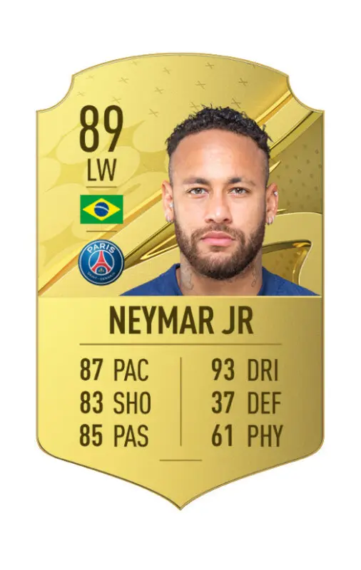 Carta oro Neymar FIFA 23 Ultimate Team