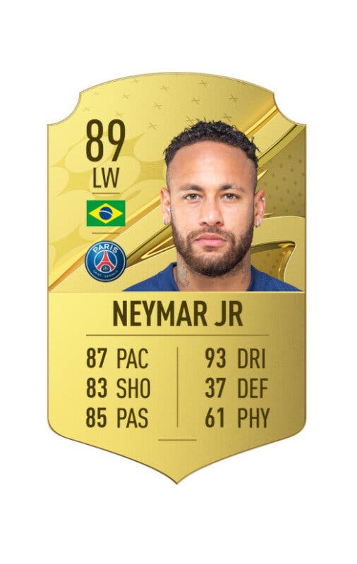 Carta oro Neymar FIFA 23 Ultimate Team