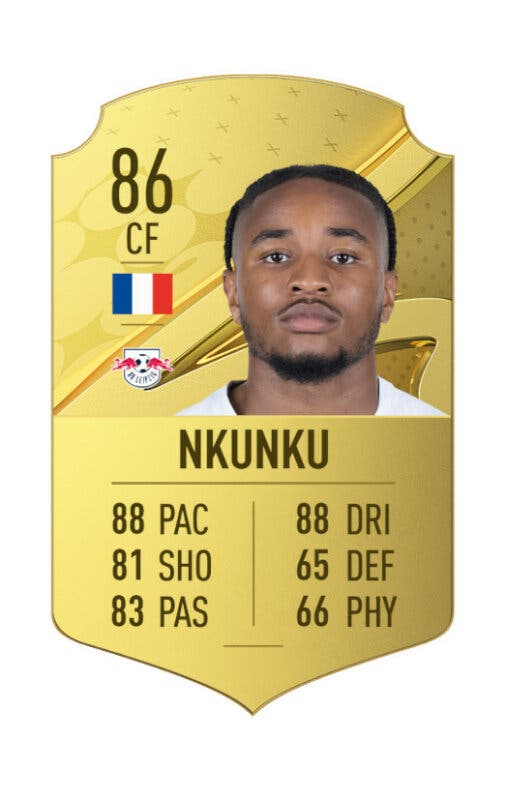 Carta oro Nkunku FIFA 23 Ultimate Team