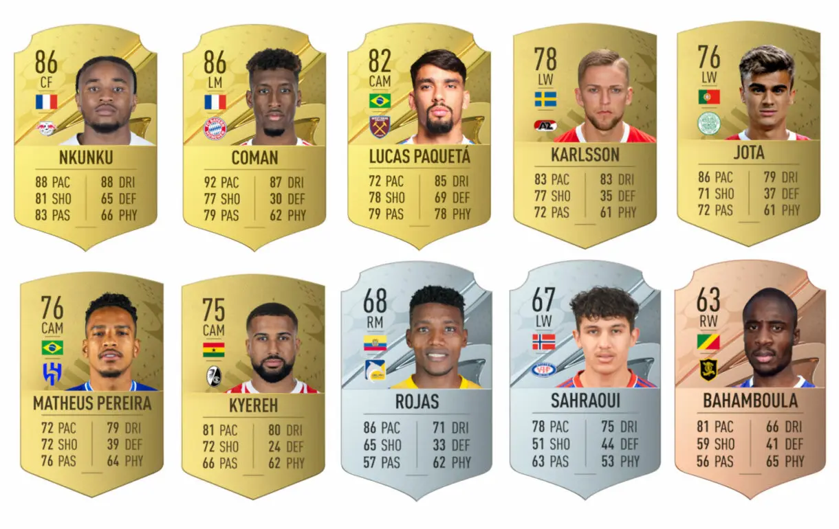 Cartas oro de los nuevos jugadores que ahora tienen cinco de skills FIFA 23 Ultimate Team