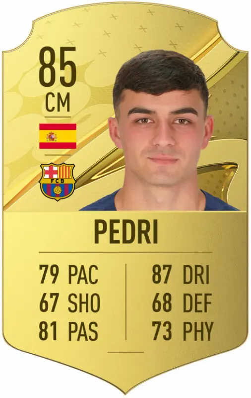 Carta oro Pedri FIFA 23 Ultimate Team