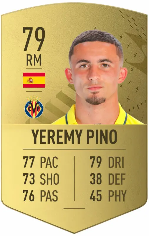 Carta oro Jemery Pino FIFA 23 Ultimate Team
