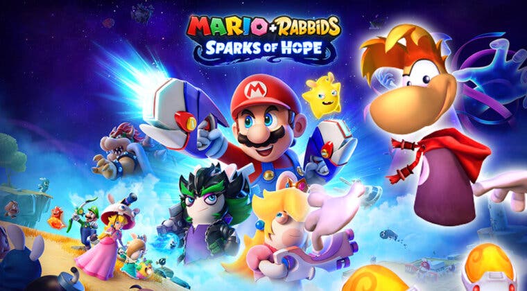 Imagen de El nuevo gameplay de Mario + Rabbids Sparks of Hope está genial, ¡y tendrá a Rayman de prota en un DLC!