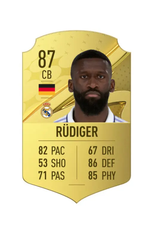 Carta oro Rüdiger FIFA 23 Ultimate Team
