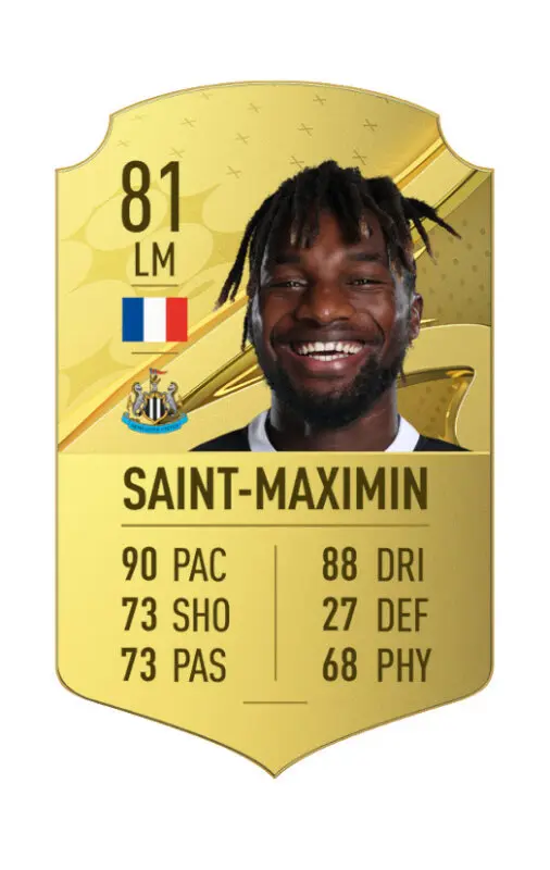 Carta oro Saint-Maximin FIFA 23 Ultimate Team