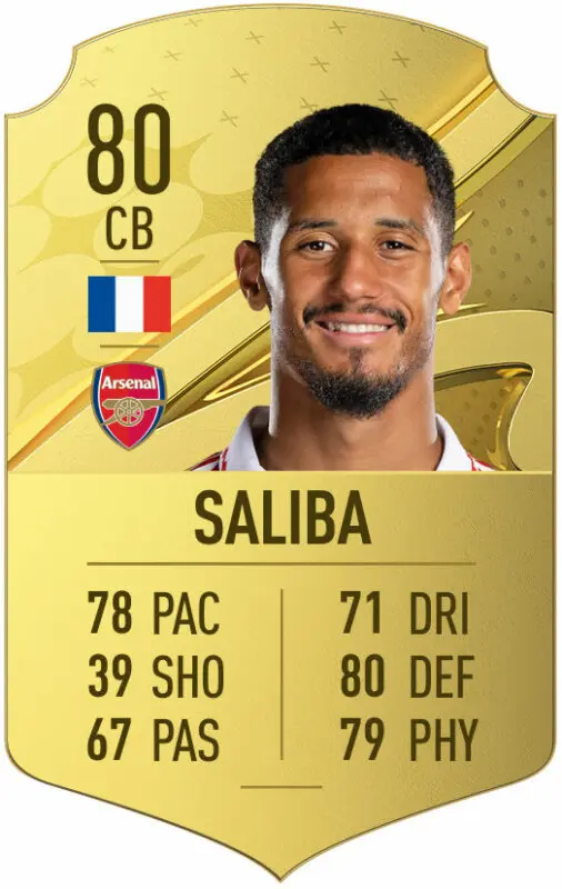 Carta oro Saliba FIFA 23 Ultimate Team
