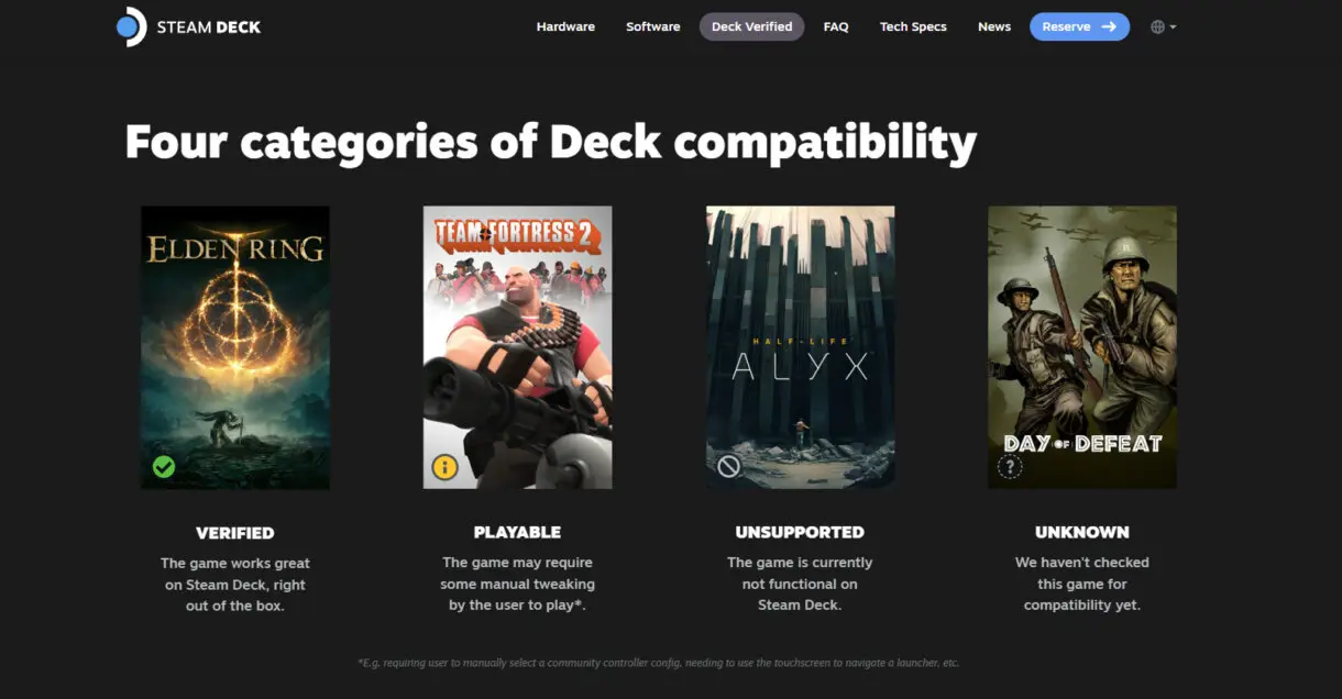 steam deck verificado