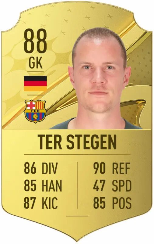 Carta oro Ter Stegen FIFA 23 Ultimate Team