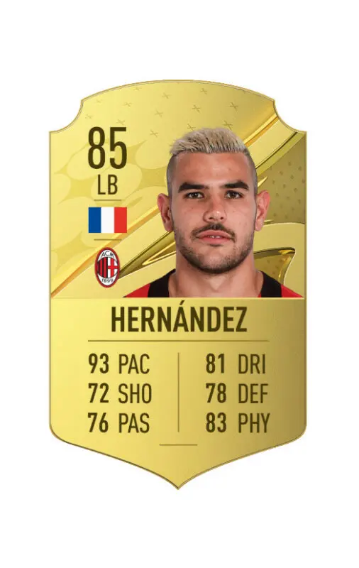 Carta oro Theo Hernández FIFA 23 Ultimate Team