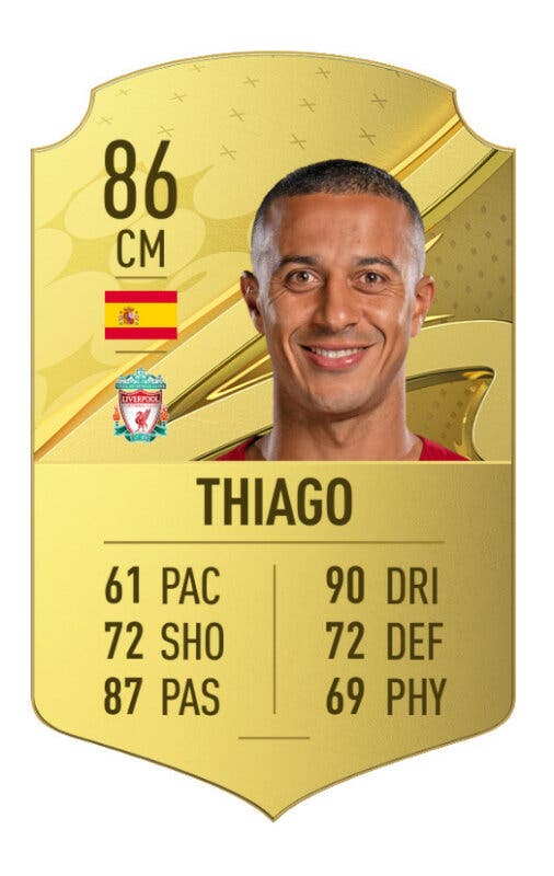 Carta oro Thiago FIFA 23 Ultimate Team