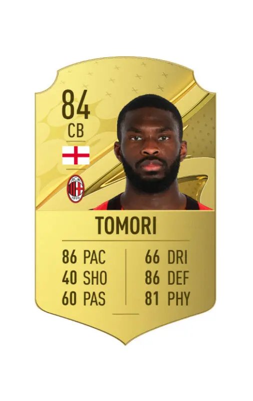 Carta oro Tomori FIFA 23 Ultimate Team