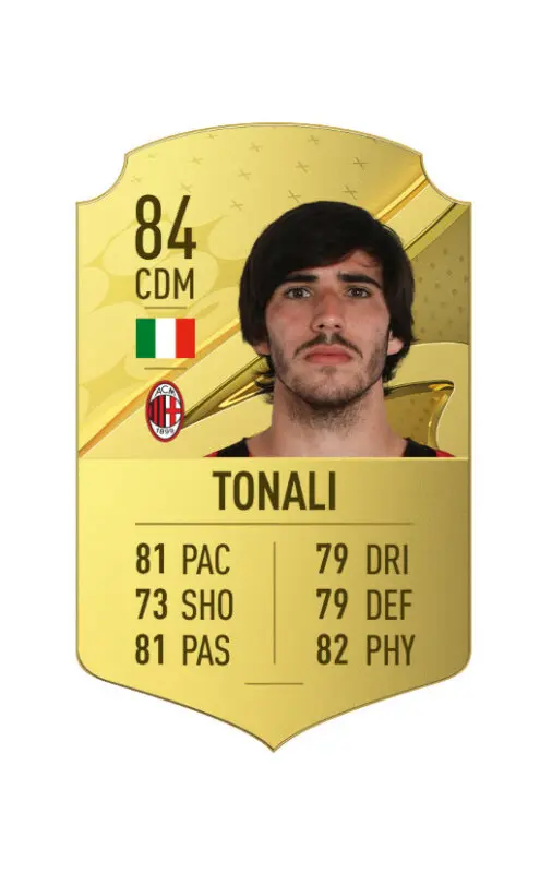 Carta oro Tonali FIFA 23 Ultimate Team