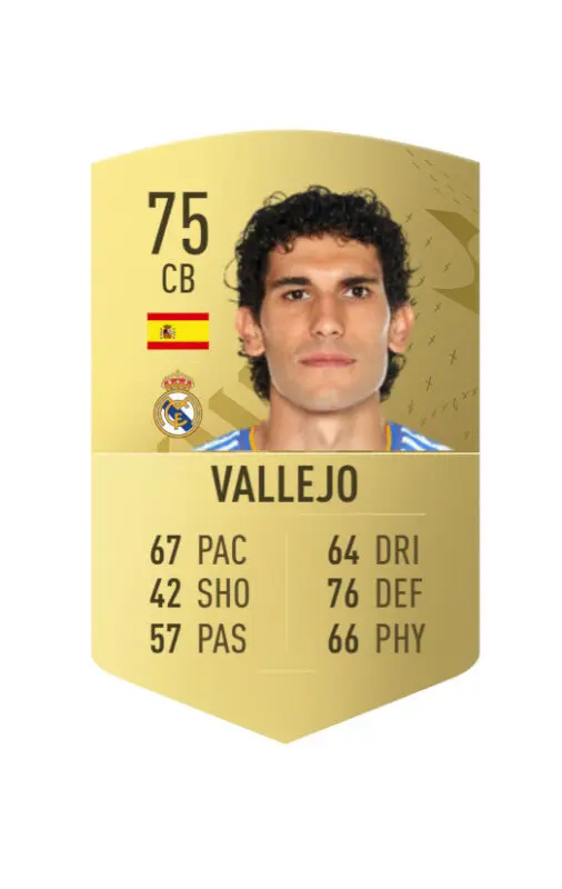 Carta oro Vallejo FIFA 23 Ultimate Team