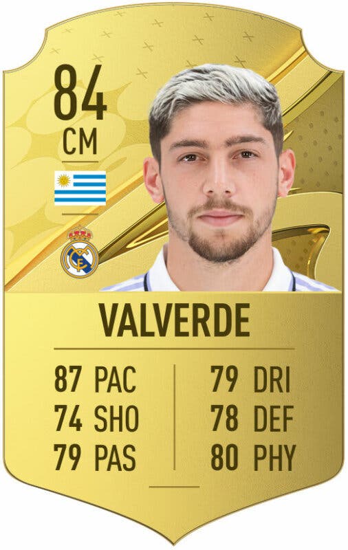 Carta oro Valverde FIFA 23 Ultimate Team