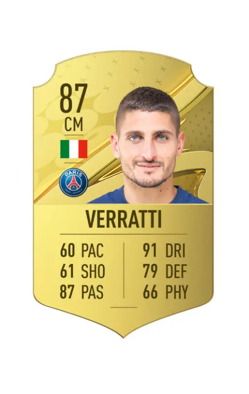 Carta oro Verratti FIFA 23 Ultimate Team