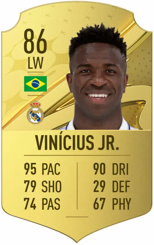 Carta oro Vinícius FIFA 23 Ultimate Team