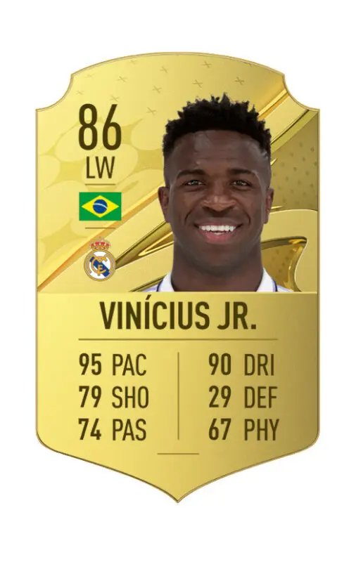 Carta oro Vinícius FIFA 23 Ultimate Team