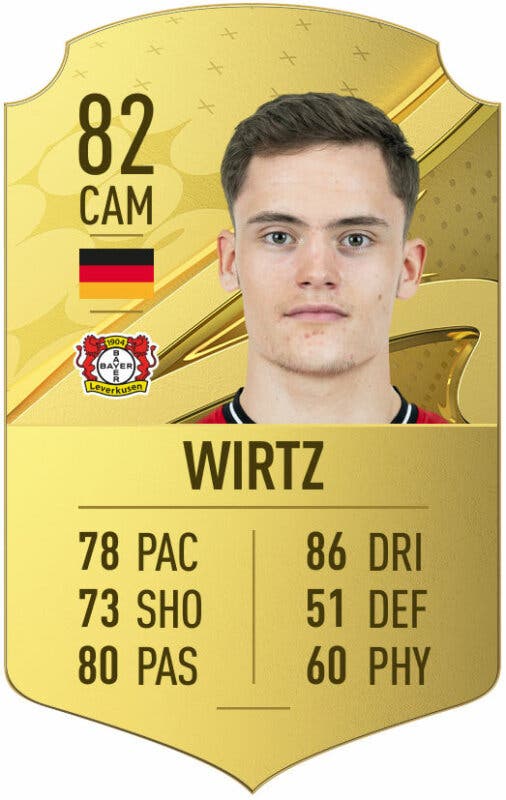Carta oro Wirtz FIFA 23 Ultimate Team