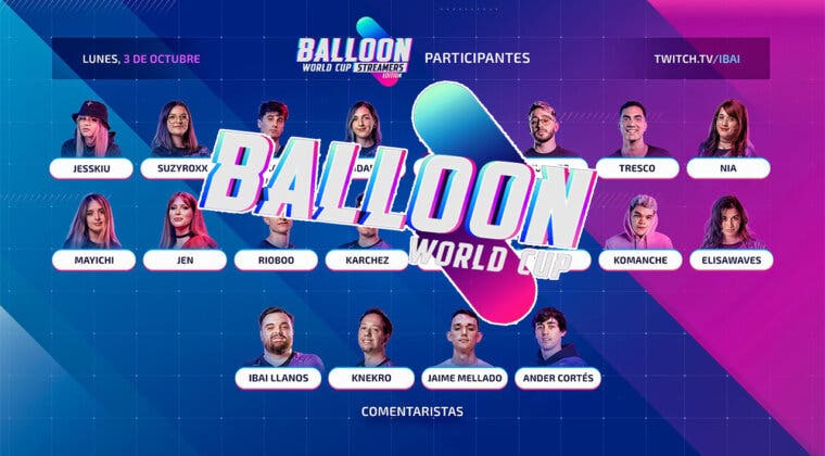 Imagen de Llega Balloon World Cup Streamers Edition, el torneo de globos entre streamers organizado por Ibai