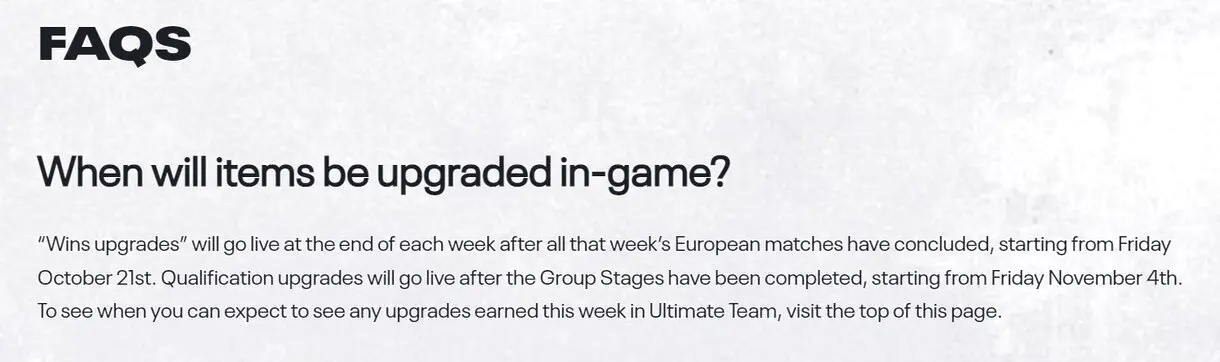 Información sobre las fechas para actualizar los RTTK de FIFA 23 Ultimate Team