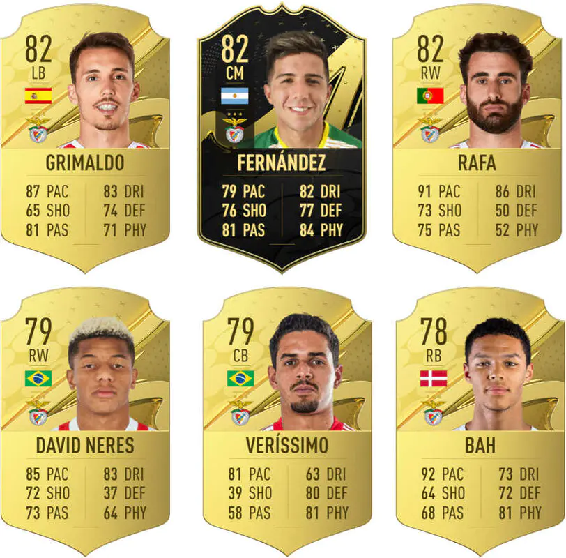 Cartas decentes Benfica FIFA 23 Ultimate Team