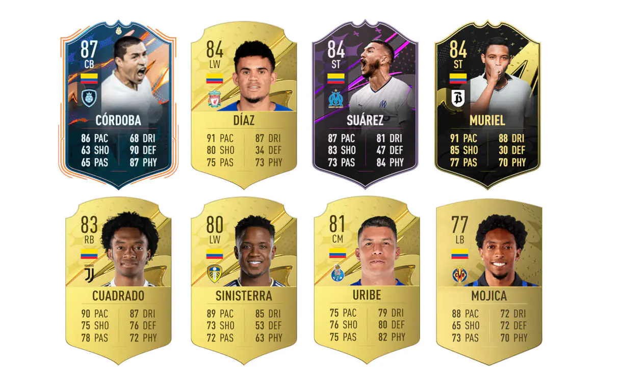 Cartas competitivas o usables de Colombia FIFA 23 Ultimate Team