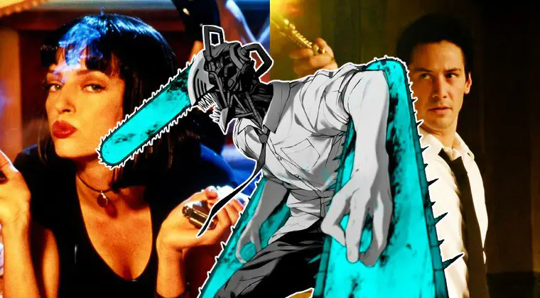 Imagen de De Pulp Fiction a Constantine; el opening de Chainsaw Man tiene MUCHAS referencias al cine