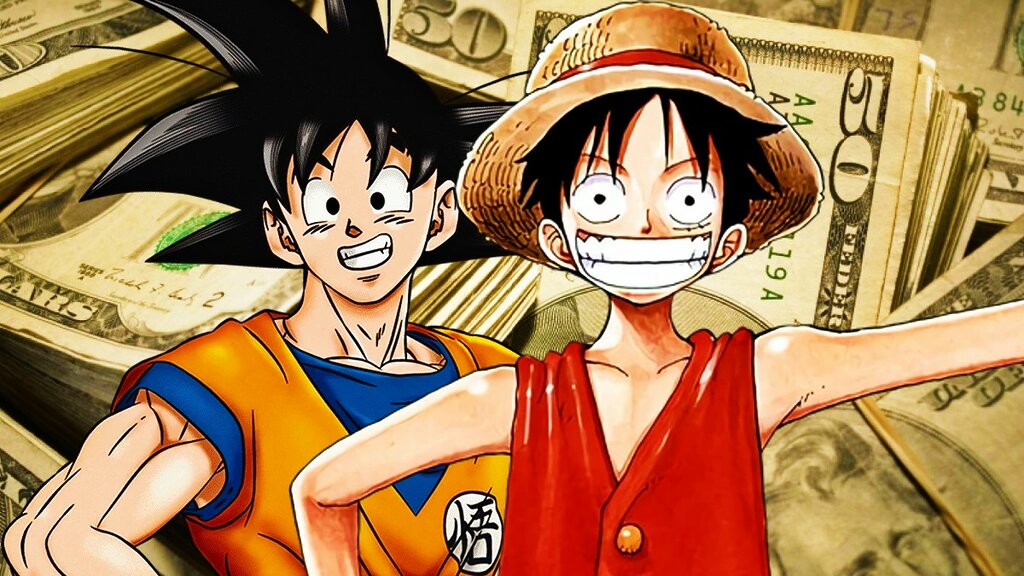 dragon ball one piece dinero